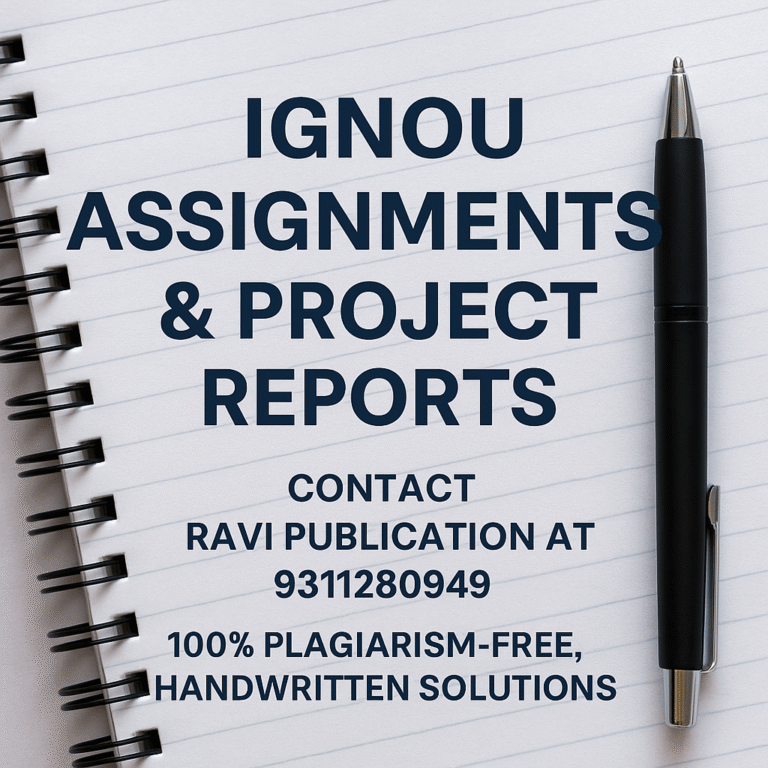 IGNOU Assignment Copy: