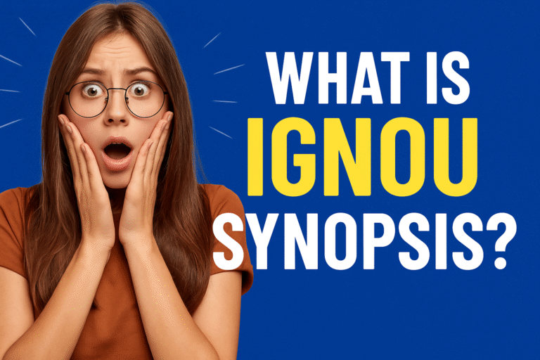 What is IGNOU Synopsis?